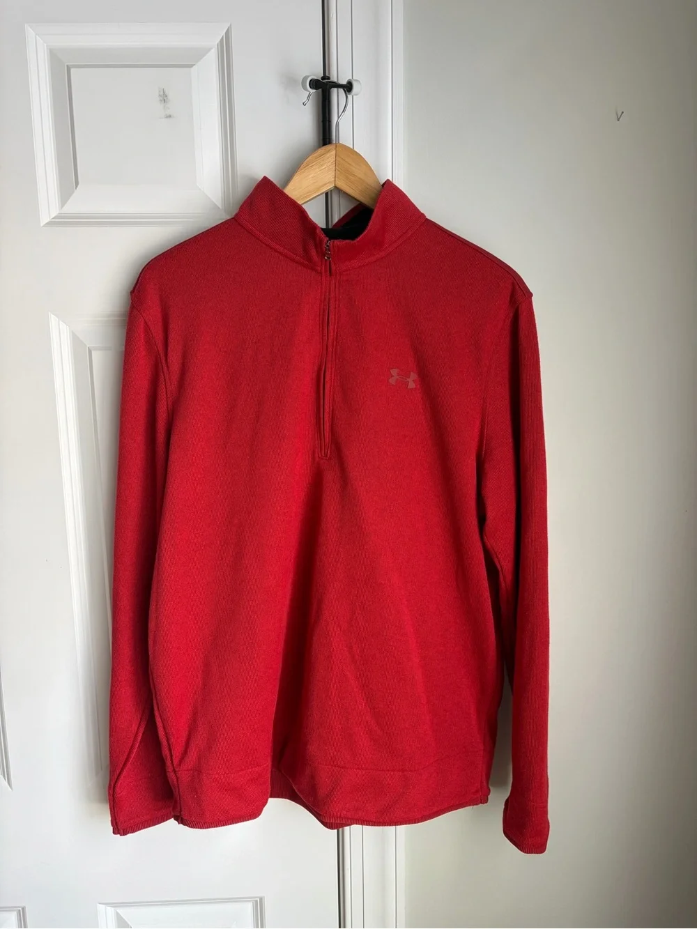 Under Armour Bright Red Half-Zip Sweater Pullover